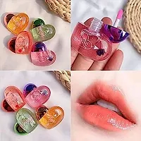 GFF Heart shape lip gloss For Women's  Girls - Lip Gloss Set - Lips Gloss Waterproof (Pack of 4)-thumb3