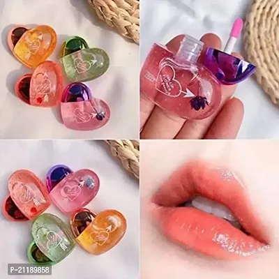 GFF Cute Heart Shape Lipstick Gloss Tnt Multicolour (Pack of 4)-thumb4