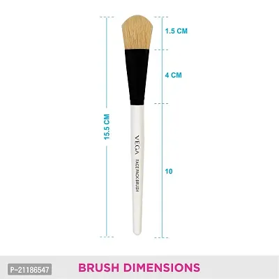 VEGA Bristle Face Pack Brush - White, 1 Piece, HV-27-thumb4