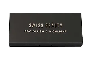 TRY to FLY Swiss Beauty Pro Shimmery, Sheer, Luminous Blusher and Highlighter, ColorSet-02, 15 grams-thumb1