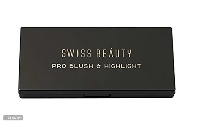 TRY to FLY Swiss Beauty Pro Shimmery, Sheer, Luminous Blusher and Highlighter, ColorSet-02, 15 grams-thumb2