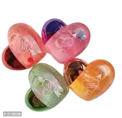 Cute Heart Shape Lip Gloss Tnt Multicolour (Pack of 4)