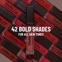 Swiss Beauty Ultra Smooth Matte Liquid Lipstick, Smooth Lip Color, Weightless Finish, Silky Matte Finish, Shade- Ruby Red, 6ml-thumb4