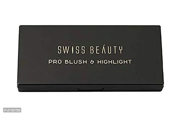 TRY to FLY Swiss Beauty Pro Shimmery, Sheer, Luminous Blusher and Highlighter, ColorSet-02, 15 grams-thumb3