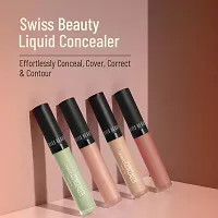 Swiss Beauty Liquid Light Weight Concealer With Full Coverage |Easily Blendable Concealer For Face Makeup With Matte Finish | Shade- Sand-Sable, 6G |-thumb1