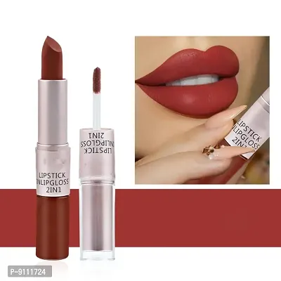 Waterproof Lip Gloss Moisturizing Velvet Matte Nude Liquid Lipsticks Long Lasting 2 In 1 Makeup Lip Stick Cosmetic