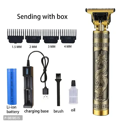 Style Hair Clipper Trimmer for Men Electric Clippers Mens Retro Buddha Head Carving Oil Head Professional Hair Cutter Device-thumb0