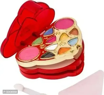 waterproof Makeup kit Blusher+Eye shadow+Compact Powder+ Lip color+ 2 Brushes+ Puff-thumb0