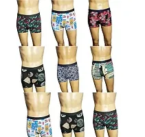 Stylish Multicoloured Polyester Blend Printed Trunk For Men Pack Of 2-thumb2