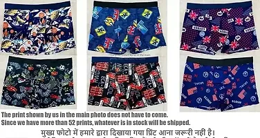 Stylish Multicoloured Polyester Blend Printed Trunk For Men Pack Of 2-thumb1