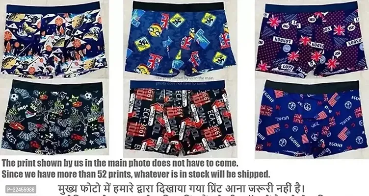 Stylish Multicoloured Polyester Blend Printed Trunk For Men Pack Of 2-thumb2