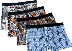 Stylish Multicoloured Polyester Blend Printed Trunk For Men Pack Of 2-thumb3