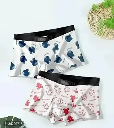 Latest Comfortable Cotton Trunks for Men (Assorted color-Pack of 2)-thumb0