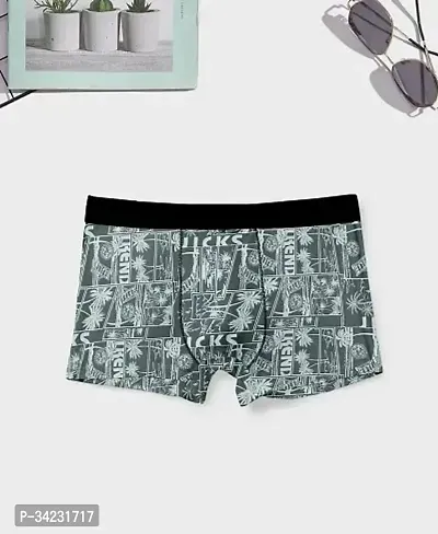 Stylish Nylon Printed Trunks For Men-thumb0