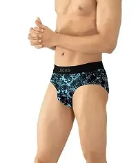 Stylish Nylon Printed Brief for Men, Pack of 3-thumb3