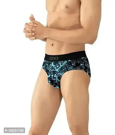 Stylish Nylon Printed Brief for Men, Pack of 3-thumb4