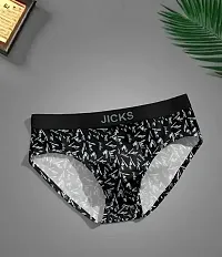 Stylish Nylon Printed Brief for Men, Pack of 3-thumb1