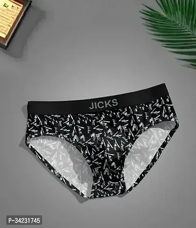 Stylish Nylon Printed Brief for Men, Pack of 3-thumb2