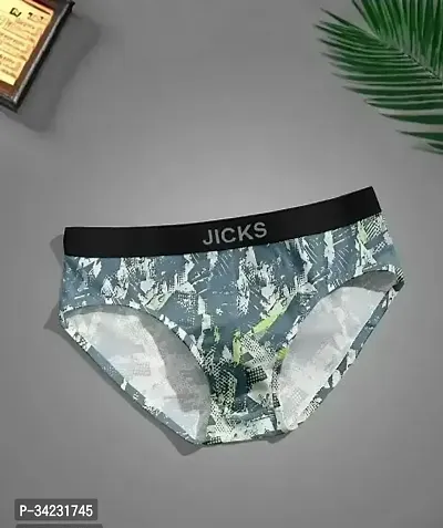 Stylish Nylon Printed Brief for Men, Pack of 3-thumb3