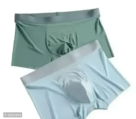 Classic Nylon Solid Trunks for Men, Pack of 2-thumb0