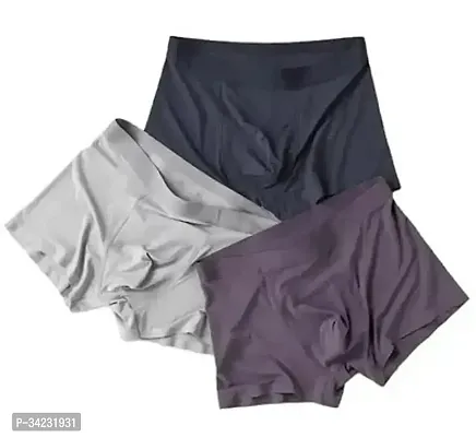 Classic Nylon Solid Trunks for Men, Pack of 3-thumb0