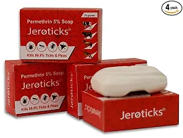 Jeroticks Permethrin Dog Soap For Ticks And Fleas Natural -75 Grams,  Pack Of 4-thumb2