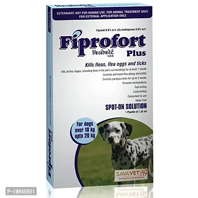 Petfrolics Spot-On Ticks And Fleas Solution For Dogs -10 To 20 Kg-thumb2