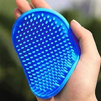 Yuppy Puppy Pet Grooming Accessories Puppies Dog And Cat Soft Hand Rubber Shampoo Brush For Massage And Cleaning Hair And Fur Lice Remover For Clean Coat Dogs Puppy Pets-thumb1