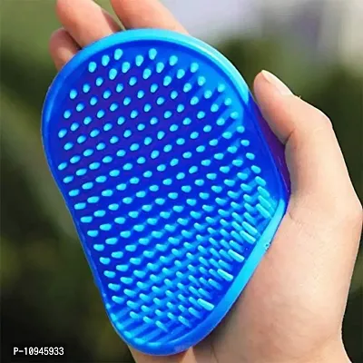 Yuppy Puppy Pet Grooming Accessories Puppies Dog And Cat Soft Hand Rubber Shampoo Brush For Massage And Cleaning Hair And Fur Lice Remover For Clean Coat Dogs Puppy Pets-thumb2