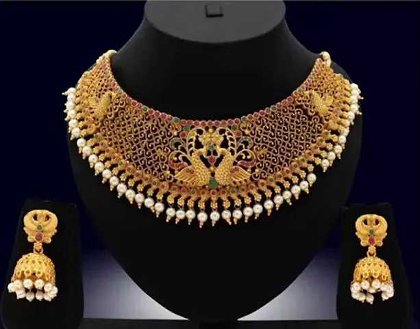Gold Plated Alloy Pearl South Style Jewellery Sets