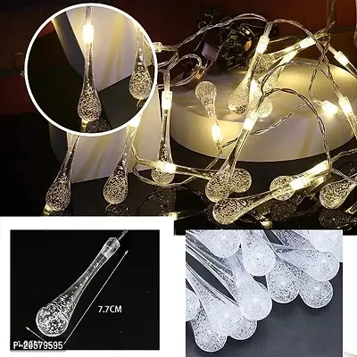 Fairy Water Drop String Ball Light  14LED Outdoor String Lights Waterproof Crystal Water Drop Fairy Lights, Decoration Lighting for Diwali,Home, Garden, Christmas,(Plug-in)-thumb2