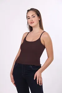 Patson Women Cami Top for Summer (Small, Maroon)-thumb3