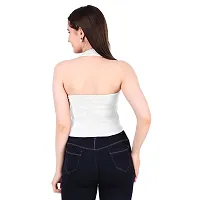 Patson Women Stylish Backless Top (Medium, White)-thumb3