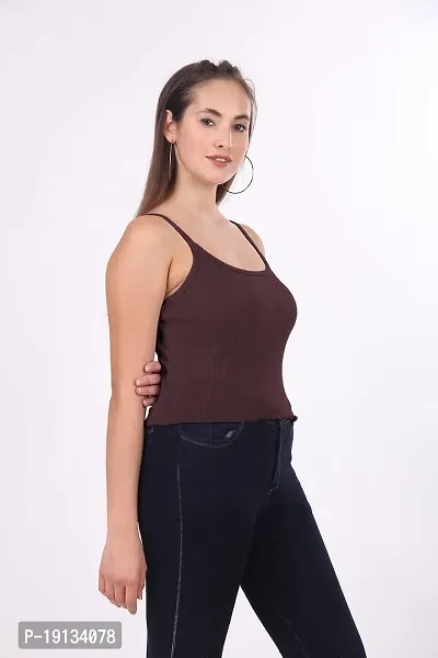 Patson Women Cami Top for Summer (Small, Maroon)-thumb5