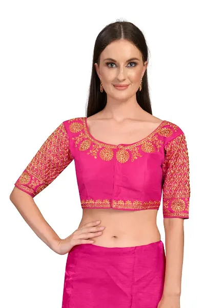 Banglori Silk Embroidered Stitched Blouses