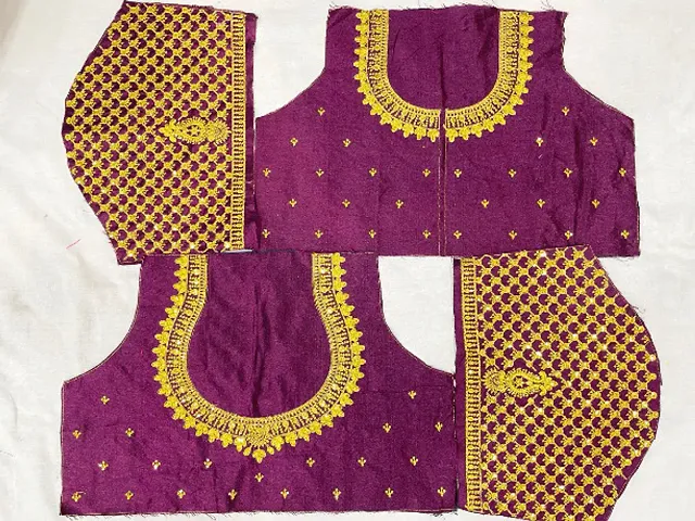 Classic Banglori Silk Embroidered Blouses for Women