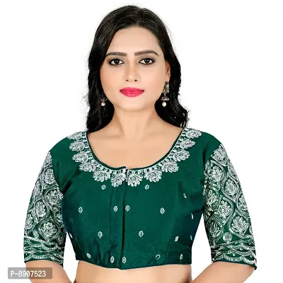 Phantom Silk Zari Embroidered Stitched Blouses-thumb0