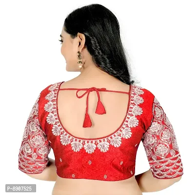 Phantom Silk Zari Embroidered Stitched Blouses-thumb2