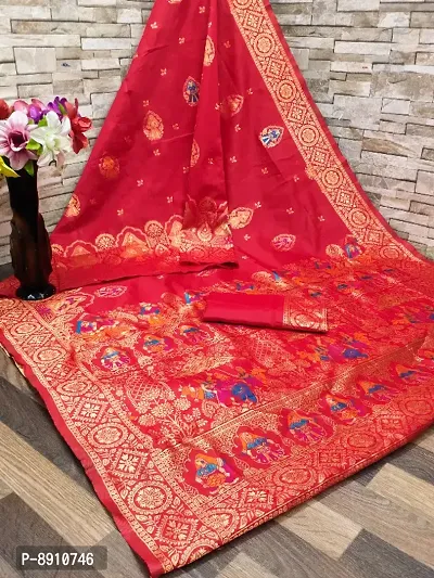 Fancy Art Silk Saree with Blouse Piece for Women