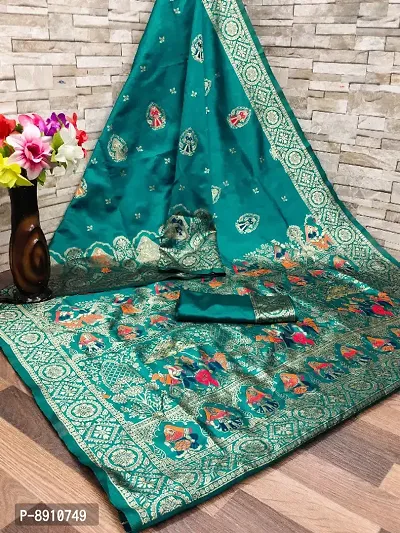 Fancy Art Silk Saree with Blouse Piece for Women