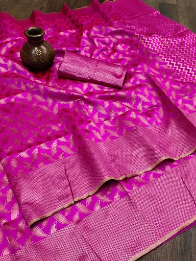 Fancy Art Silk Saree with Blouse Piece for Women