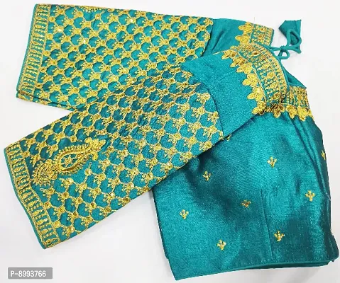 Phantom Silk Zari Embroidered Stitched Blouses