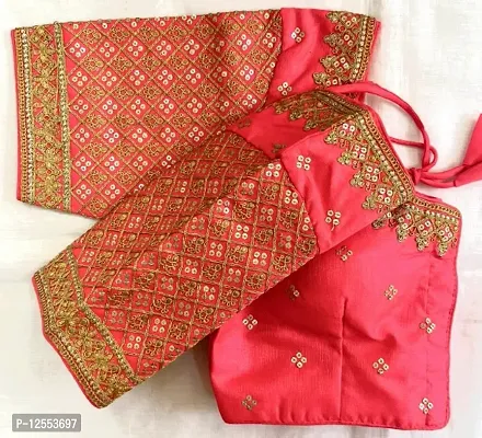 Stylish Fancy Silk Semi-Stitched Blouses For Women