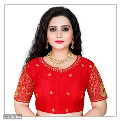 Heavy banglory Silk Zari Embroidered Stitched Blouses-thumb0