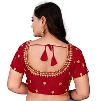 Heavy banglory Silk Zari Embroidered Stitched Blouses-thumb1