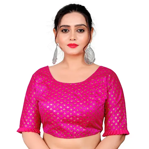 Jacquard Readymade Blouse For Women