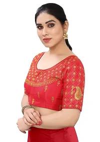 Heavy banglory Silk Zari Embroidered Stitched Blouses-thumb2