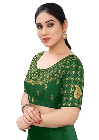 Heavy banglory Silk Zari Embroidered Stitched Blouses-thumb2