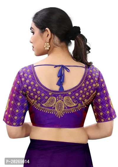 Heavy banglory Silk Zari Embroidered Stitched Blouses-thumb2