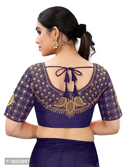 Heavy banglory Silk Zari Embroidered Stitched Blouses-thumb2